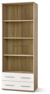 Halmar LIMA REG3 regał dąb sonoma biały Halmar V-PL-LIMA-REG3-BIAŁY/SONOMA - Regały - miniaturka - grafika 2