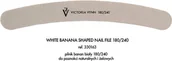 Akcesoria do paznokci - Victoria Vynn Pilnik banan Biały 180/240 Victoria Vynn 2040 - miniaturka - grafika 1