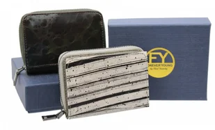 FOREVER YOUNG Portfel Skórzany Bułeczka FOREVER YOUNG Skóra Licowa Suwak 5157 - Portfele - miniaturka - grafika 3