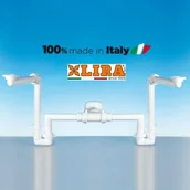 Syfony - Lira Podwójny syfon oszczędzający miejsce SPAZIO BAGNO , biały A.1115.69 - miniaturka - grafika 1