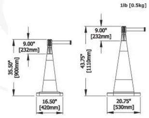 Tensator Nakładka TOPPER z rozwijaną taśmą ostrzegawczą - Pachołki i taśmy ostrzegawcze - miniaturka - grafika 4
