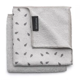 Brabantia Komplet ścierek z mikrofibry 2 szt. jasnoszare 117688 - Ściereczki, gąbki, czyściki - miniaturka - grafika 3