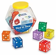Zabawki kreatywne - Learning Resources Jumbo kostka w kostkach - zestaw 12 sztuk LER7699 - miniaturka - grafika 1