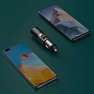 Baseus Ładowarka  Share Together + zapalniczka samochodowa CCBT-C0G BSU2782GRY - Ładowarki samochodowe - miniaturka - grafika 9