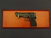 Repliki - broń - Denix SA REPLIKA BERETTA 92 z 1975r NA TABLO MODEL 1254+TM+35 1254+TM+35 - miniaturka - grafika 1