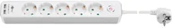 Przedłużacze i rozgałęźniki - Goobay 41265 rozgałęziacz 1,5 m 5 Gniazdo(a) sieciowe Wewnątrz Biały, Listwa zasilająca - miniaturka - grafika 1