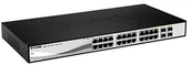 Switche - D-Link DGS-1210  26 Zarządzany L2 Gigabit Ethernet (10/100/1000) 1U Czarny  szary przełącznik sieciowy, DGS-1210  26 DGS-1210-26 - miniaturka - grafika 1