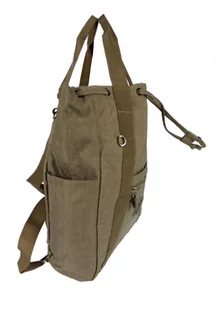 Bag Street Praktyczny Plecak Torebka 2 w 1 BAG STREET 2247 KAWA Z MLEKIEM - Plecaki - miniaturka - grafika 2