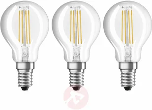 Osram Żarówka LED filament E14 4W, ciepła biel, 3 szt. - Żarówki LED - miniaturka - grafika 6