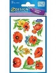 Avery Dennison Zweckform Naklejki papierowe - kwiaty 2 - Przybory szkolne - miniaturka - grafika 2