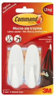 COMMAND HAKI WIELOKR.UŻYTKU WODOODPORNE COMMAND (XA004837606) - Wieszaki łazienkowe - miniaturka - grafika 3