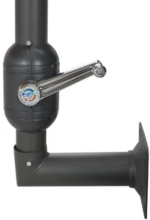 vidaXL Parasol ścienny z LED, na metalowym słupku, 300 cm, antracytowy vidaXL - Parasole ogrodowe - miniaturka - grafika 11