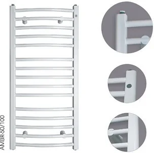 Instal Projekt Ambra R grzejnik łazienkowy biały AMBR-40/140 - Grzejniki łazienkowe - miniaturka - grafika 2