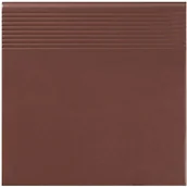 Płytki klinkierowe - Cerrad Stopnica klinkierowa prosta Burgund 30 cm x 30 cm - miniaturka - grafika 1