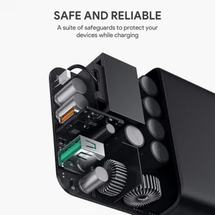 Aukey Ultraszybka ładowarka sieciowa 2xUSB Power Delivery 1xUSB A+1xUSB C 60W 5.4A PA-D3 - Ładowarki do telefonów - miniaturka - grafika 10