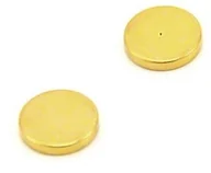 Dekoracje domu - first4magnetsTM first4magnets magnes dołki na North Face, 2 sztuki, metalowy, pozłacany, średnica 12 MM X 2 MM grubości złota polaryzacji f4mpm-2 F4MPM-2 - miniaturka - grafika 1