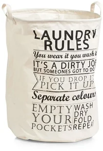 Zeller Kosz na pranie Laundry Rules - Dekoracje domu - miniaturka - grafika 2