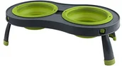 Pozostałe akcesoria dla kotów - Dexas Pop kubek podróżny 2-krotnie towarów z nóżkami, l, zielony - miniaturka - grafika 1
