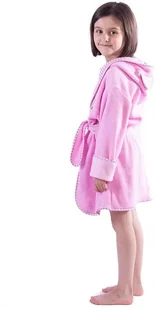 Dorota Dziewczęcy szlafrok z uszami Nelinka różowy, kotek.  110 - Szlafroki dla dzieci - miniaturka - grafika 2