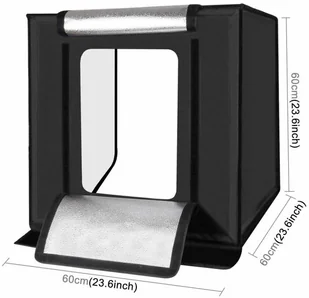 Puluz Namiot bezcieniowy 60cm LED Puluz 3380 lumenów PU5060EU - Namioty fotograficzne bezcieniowe - miniaturka - grafika 5