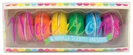 Przybory szkolne - Gumki do ścierania pachnące słodkie Makaroniki 6 gumek KOLOROWE BALONIKI - miniaturka - grafika 1