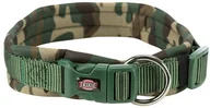 Obroże dla psów - Trixie Obroża premium z neoprenowym podbiciem LXL 5662 cm/25 mm kamuflaż/leśny - miniaturka - grafika 1