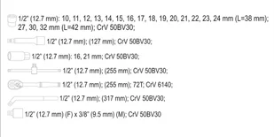 YATO Zestaw narzędzi YT-38741 25 elementów - Zestawy narzędziowe - miniaturka - grafika 7