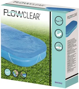 Bestway Pokrywa na basen Flowclear, 262x175x51 cm vidaXL - Akcesoria do basenów - miniaturka - grafika 5