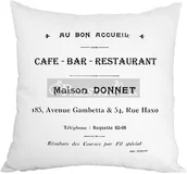 Poduszki dekoracyjne - French home PODUSZKA OZDOBNA FRENCH HOME - CAFE BAR BIEL - miniaturka - grafika 1