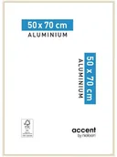 Ramki na zdjęcia - Nielsen Ramka na zdjęcia ACCENT 50 x 70 cm złota mat aluminiowa - miniaturka - grafika 1