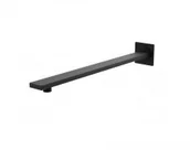 Wylewki do baterii - Kohlman Experience wylewka ścienna 380 mm czarny mat WQEB WQEB - miniaturka - grafika 1