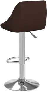 vidaXL Lumarko Stołki barowe, 2 szt., brązowe, sztuczna skóra 335182 - Taborety i hokery - miniaturka - grafika 5