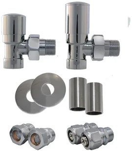 Zawór regulacyjny kątowy SWING chrom All in One Cu 15mm - Zawory i kraniki - miniaturka - grafika 2