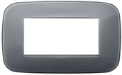 Klawisze i ramki - Vimar 4M Reflex szary przydymiony 19654.61 - miniaturka - grafika 1