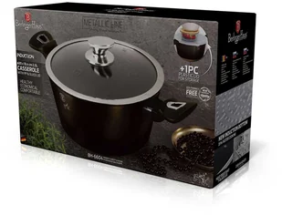 Berlinger Haus Lumarko Garnek granitowy 20cm berlingerhaus bh-6604 shiny black BH-6604 Kinghoff - Garnki - miniaturka - grafika 8