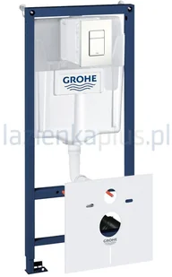 Grohe Rapid SL 39448000GROHE stelaż podtynkowy z przyciskiem spłukującym do miski wiszącej - Stelaże i zestawy podtynkowe do WC - miniaturka - grafika 2