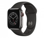 Smartwatch - Apple Watch 6 40/Graphite Steel/Black Sport LTE - miniaturka - grafika 1