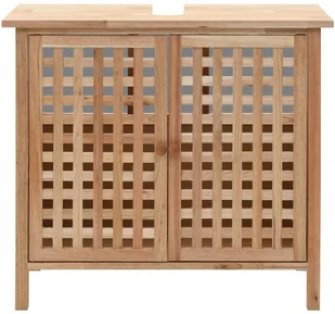 vidaXL Szafka pod umywalkę z drewna orzecha włoskiego, 66 x 29 x 61 cm - Szafki łazienkowe - miniaturka - grafika 5