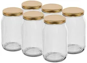 Pojemniki kuchenne - BROWIN Słój na przetwory 0,9 l 6 szt. z zakrętką BROWIN - miniaturka - grafika 1