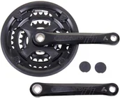 Części rowerowe - Amar Wheels Mechanizm korbowy Amar COMFORT 24-34-42T 170mm czarny z osłoną 150511 - miniaturka - grafika 1