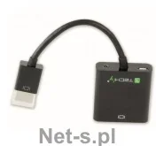 Techly Konwerter HDMI męski na VGA żeński audio micro-USB 306301 - Złącza, przejściówki, adaptery - miniaturka - grafika 9