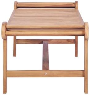 vidaXL Stolik kawowy, 100x50x45 cm, lite drewno tekowe - Ławy i stoliki kawowe - miniaturka - grafika 3