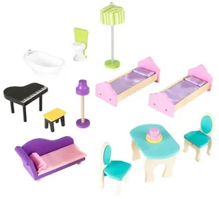 KidKraft 65082 domek dla lalek My Dream Mansion, różowy 65082 - Domki dla lalek - miniaturka - grafika 7