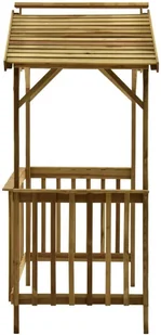 vidaXL Zadaszenie grilla, 163,5x93x210 cm, impregnowane drewno sosnowe - Pawilony ogrodowe - miniaturka - grafika 5