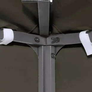 vidaXL Zadaszenie altany, 2-poziomowe, 310 g/m, 4 x 3 m, taupe - Pawilony ogrodowe - miniaturka - grafika 3