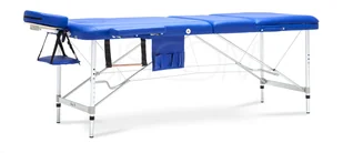 Bodyfit Stół łóżko do masażu Aluminiowe 3 segmentowe niebieskie XXL 551 Łóżko XXL - Stoły i łóżka do masażu - miniaturka - grafika 2