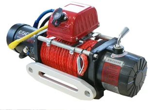 Escape 818 Wyciągarka EVO 9500 lbs [4309 kg] EWX-Q z liną syntetyczną 12V lina 10 mm czerwona dyneema 25m 10400kg +hak) 81877753 77753-uniw - Wciągarki - miniaturka - grafika 2