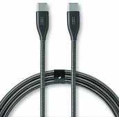Kable USB - Aiino Kabel do kasku USB-C na USB-C - 1 metr - Side Grey Space grey - miniaturka - grafika 1