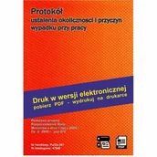Druki akcydensowe - Firma krajewski Protokół ustalenia okoliczności i przyczyn wyapdku przy pracy [Pu/Os-381] wersja elektroniczna Pu/Os-381 - miniaturka - grafika 1
