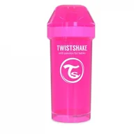 Kubki dla dzieci - Twistshake Twistshake, Kubek niekapek z mikserem do owoców, Różowy, 360 ml - miniaturka - grafika 1